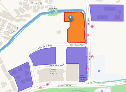 GLS tender closing of Dairy Farm Walk and Tengah Garden Avenue
