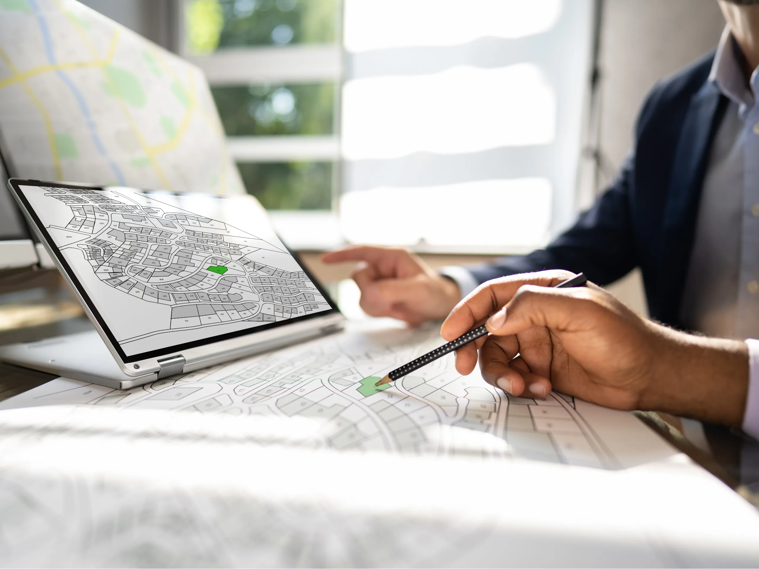 cadastre-map-and-city-building-survey
